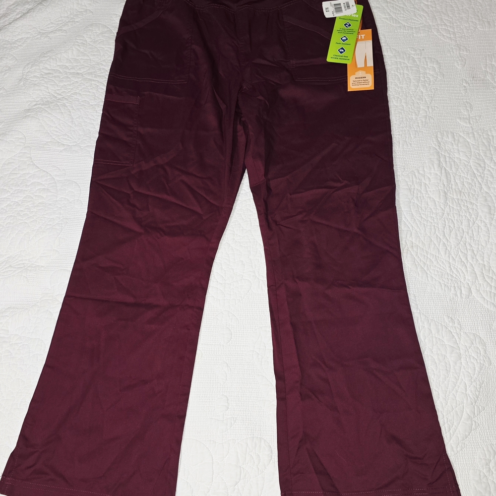 Burgundy Scrub Pants XLT